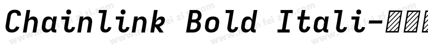 Chainlink Bold Itali字体转换